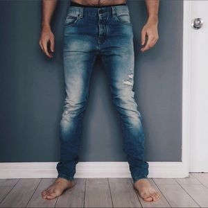 Pull &Bear Light Washed Distressed jeans 30